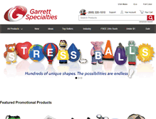Tablet Screenshot of garrettspecialties.com